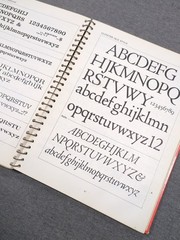 1966 Type & Lettering William Longyear VTG Revised 4th Edition Spiral Bound HC