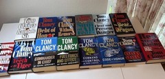 Tom Clancy 14 Book Lot Multi 1st Editions HC Jack Ryan Rainbow Six Clear Present