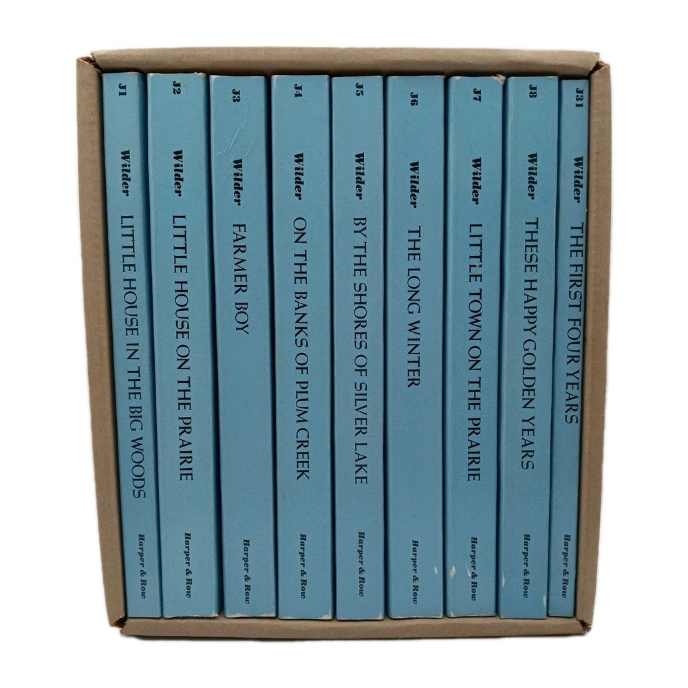 Laura Ingalls Wilder Little House Books Complete 9 Volume Box Set Harper Row