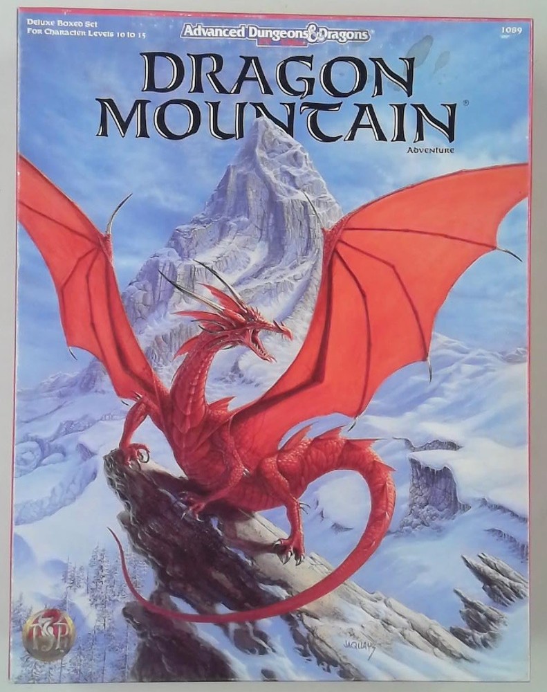 Advanced Dungeons & Dragons 2nd Ed DRAGON MOUNTAIN Box Set PRE-OWNED