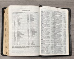 MOROCCO LEATHER Bible; RSV World 1962; Concordance; Thumb Indexed; Color Maps