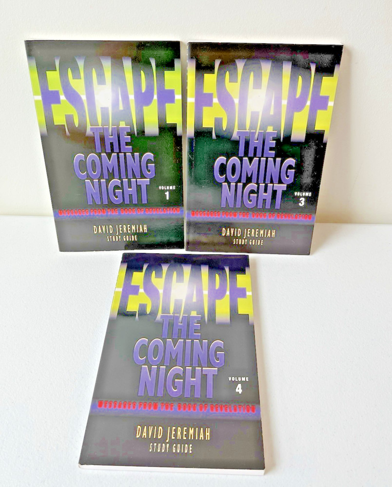 Escape the Coming Night Revelation Messages VOL 1, 2, & 3 – LOT of 3 D. Jeremiah