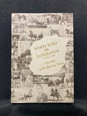 Who’s Who in Horsedom Volume XIII by JH Ransom (Hardcover, 1961)