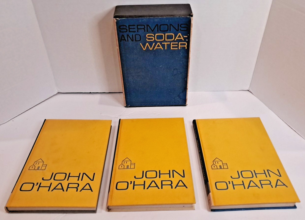 3 volume Set of Sermons & Soda-Water by John O’Hara (1960) 1st Printing