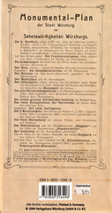 2004 – Monumantal-Falt-Plan (11×22 cm) Würzburg 1900 – aufgesclagen 81 x 58 cm