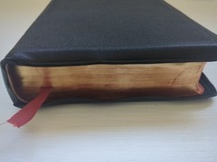 Nice 1942 Holman Jewel KJV Bible Black Genuine Morocco Leather