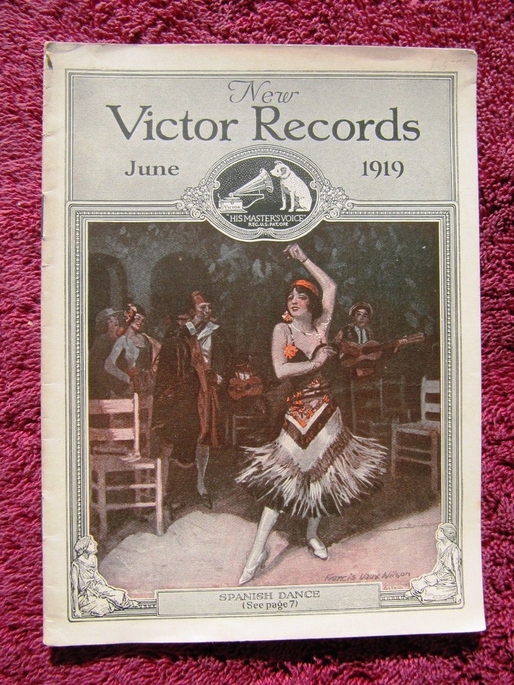 New VICTOR RECORDS June 1919 SPANISH DANCE Victrola Monthly Supplement CATALOG