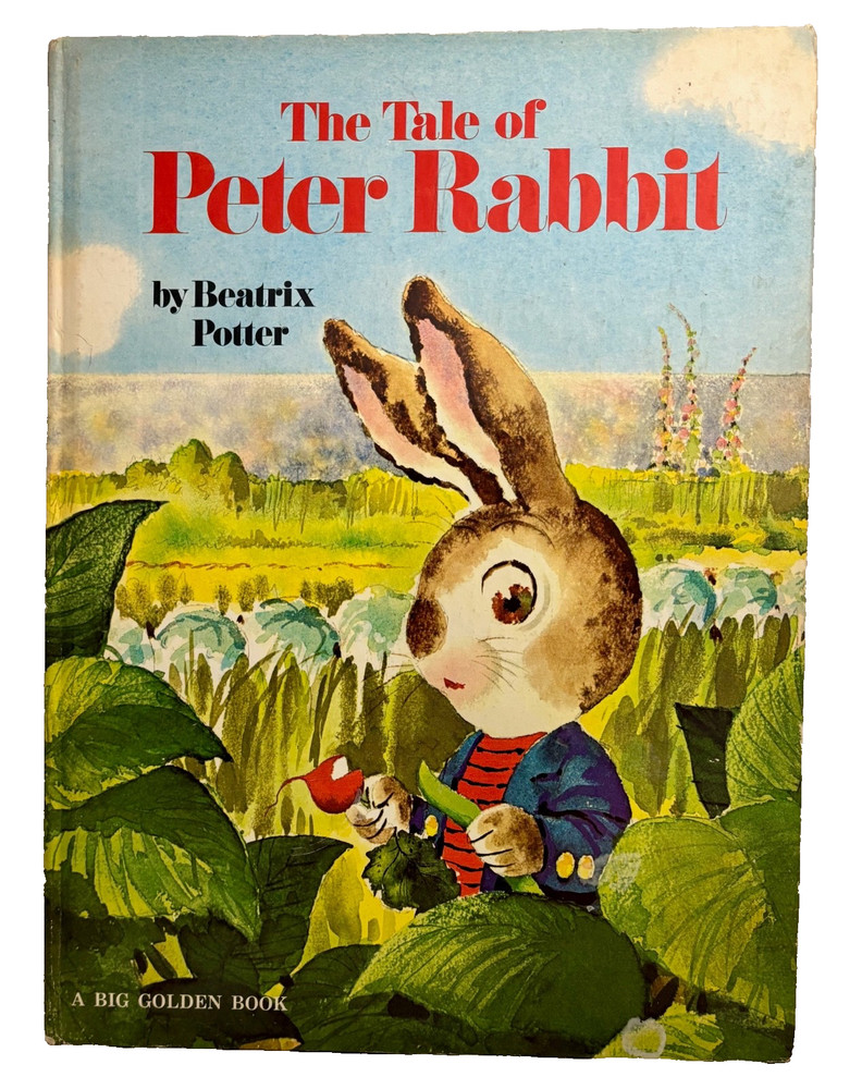 The Tale of Peter Rabbit A Big Golden Book by Beatrix Potter, Rod Ruth art, 1974