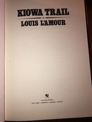 KIOWA TRAIL Louis L’Amour Collection GENUINE LEATHER Gold Gilt Page Edges Wester