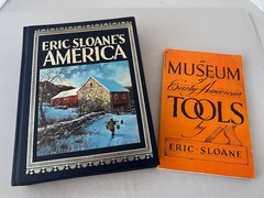 „Eric Sloane’s America” (1982-HC Leather Covers/All Gilt Page Edges)+BONUS Book