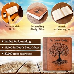 Personalized Family Bible | Custom ESV Family Tree Study Bible | Wedding Gifts