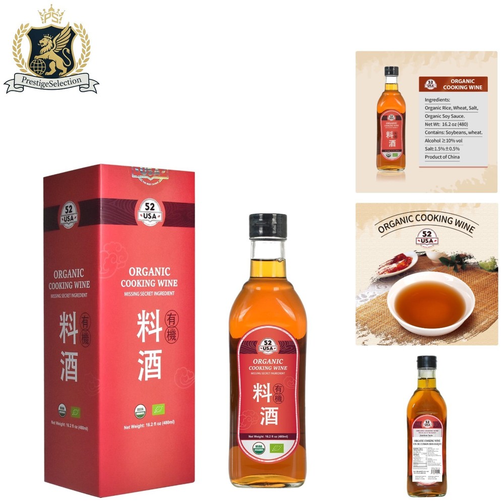 Versatile Organic Shaoxing Rice Wine 16.2oz – Perfect for Homemade Asian Flavors
