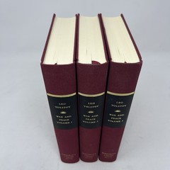 WAR AND PEACE 3 volume HC set w/ Slipcase Leo Tolstoy Everyman’s Library
