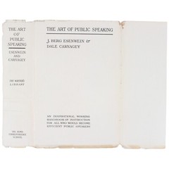 RARE DALE CARNEGIE First Edition The Art of Public Speaking 1915 w/ DUST JACKET!