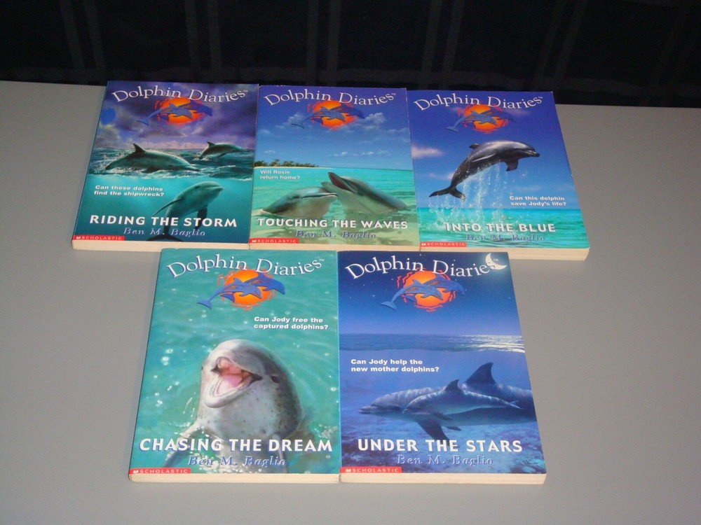 Dolphin Diaries 1-5 Series Chapter Book Lot Homeschool Animals Nature Teacher