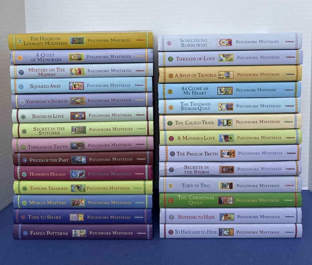 Lot of 27 ~ HC Books ~ Complete PATCHWORK MYSTERIES Series ~ Guideposts