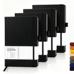 Dotted Journal Notebook, 200 Pages,4 Pack Leather Bullet Journal for Women Me…