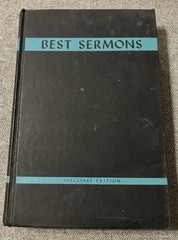 Best Sermons by Butler, G. Paul 1951-1952 New York Macmillan hardcover 348 Pages