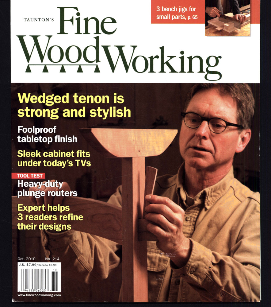 TAUNTON’S FINE WOODWORKING #214 OCT 2010 WEDGED TENON PLUNGE ROUTERS