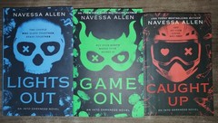 Navessa Allen 3 book set: caught up+lights out+game on paperback Different Size
