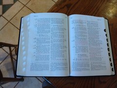 KJV Ryrie Study Bible Black Genuine Leather Red Letter Thumb-Indexed