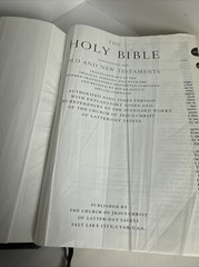 Holy Bible King James Version cross section reference as shown