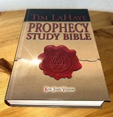 KJV Prophecy Study Bible Hardcover Tim LaHaye AMG Publishers Red Letter Like New