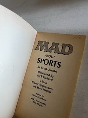 MAD ABOUT SPORTS by Frank Jacobs 1972 1st Print PB MAD MAGAZINE Good