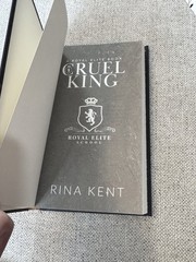 Cruel King By Rina Kent Signed Hardcover Royal Elite Series Out Of Print New OOP