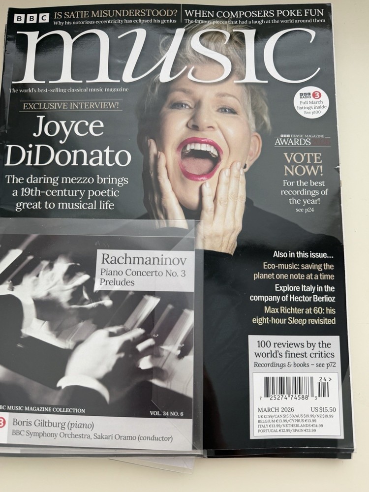 BBC MUSIC MAGAZINE Joyce DiDonato March 2026 With Cd