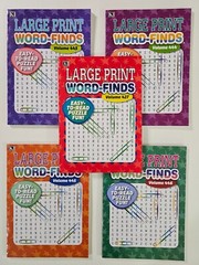 5 Large Print Word-Finds Puzzle Books Kappa Games Vol #427-446 ~ Search,Hunt NEW