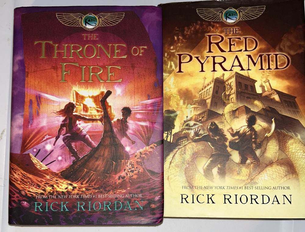 The Kane Chronicles by Rick Riordan Books 1-2 Hardcover 1st Edition