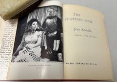 LAST 3 DAYS Fighting Cock Jean Anouilh Gen rejects modern conveniences VG 60 hbk
