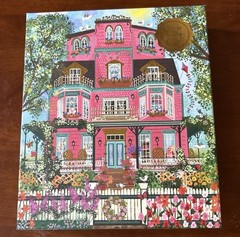 Joy Laforme Capeside Victorian 1000 Piece Foil Puzzle Galison Complete w Poster