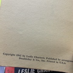 The Saint 6 book lot by Leslie Chartering Vintage 1930s 40s 60s Paperbacks