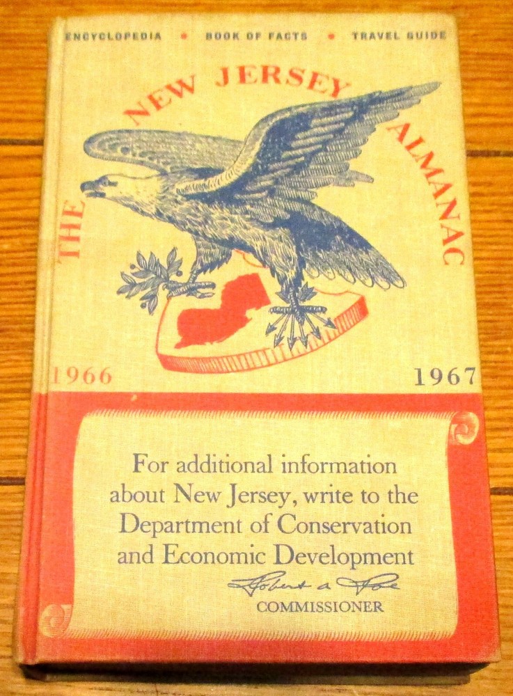 The New Jersey Almanac 1966–1967 Hardcover Book 768 Pages NICE!!