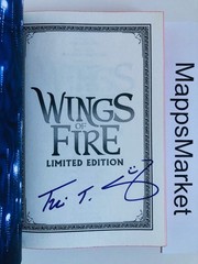 SIGNED The Dragonet Prophecy (Wings of Fire 1) Tui T. Sutherland LIMITED EDITION