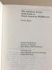 The Audubon Society Field Guide, North American Wildflowers Western Rgion 1979