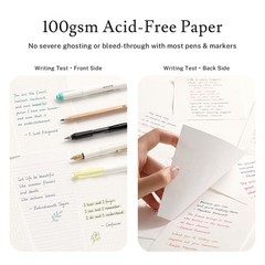 Dotted Journal Notebook, 200 Pages,4 Pack Leather Bullet Journal for Women Me…