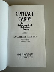 CONTACT CARDS – AN EXTRATERRESTRIAL DIVINATION SYSTEM – 1996 – HARDCOVER BOOK