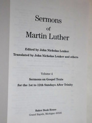 Sermons of Martin Luther (8 Volume Set Lot Complete) HC – Baker Book