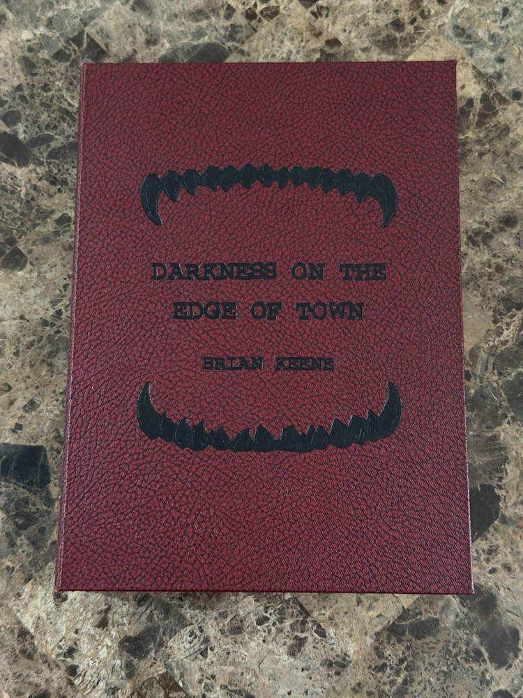 Brian Keene Darkness On The Edge Of Town Signed Number Clamshell Illustrated