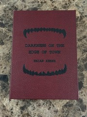 Brian Keene Darkness On The Edge Of Town Signed Number Clamshell Illustrated