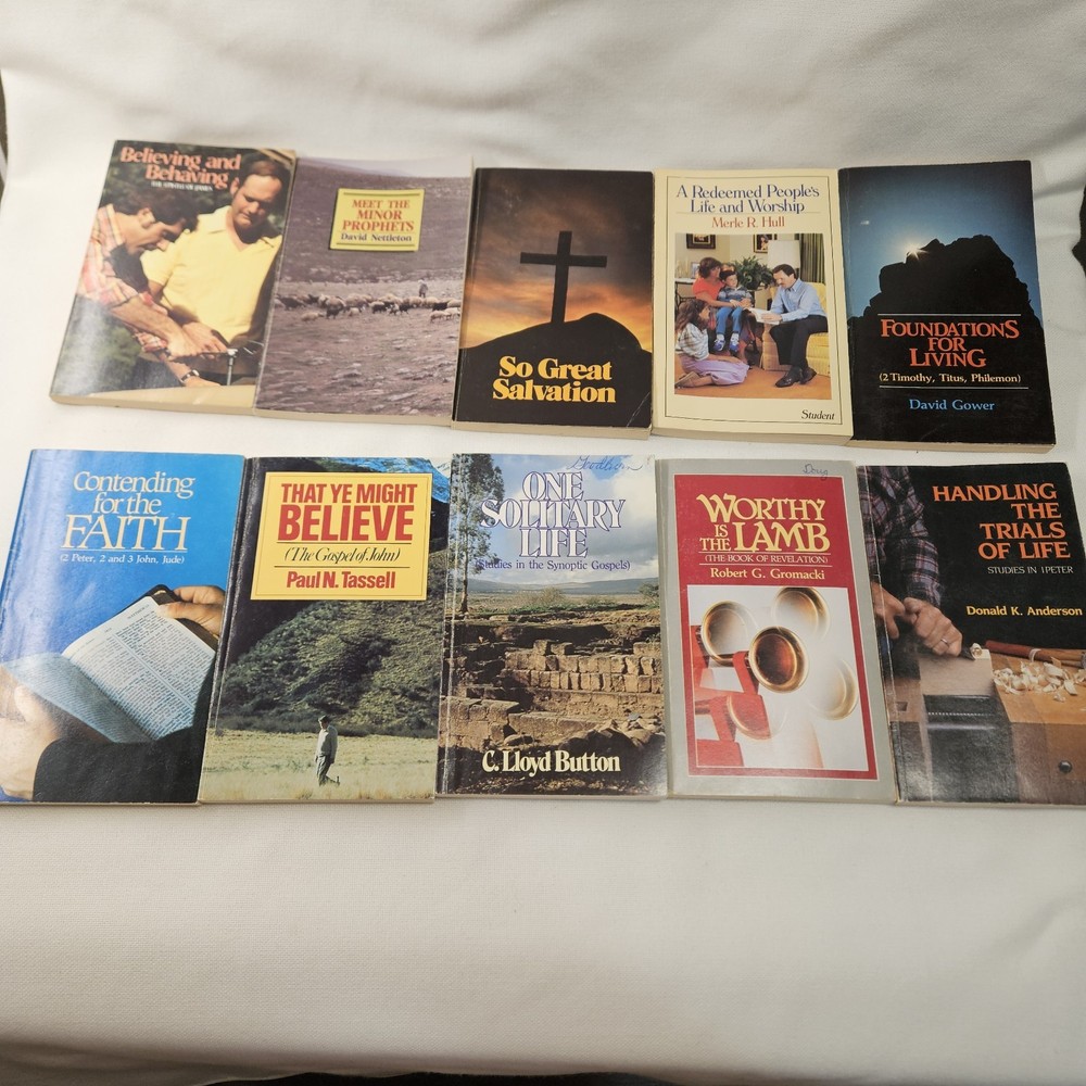 Lot of 10 Bible Study Books Regular Baptist Press Commentary Theology Learning