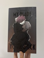 SIGNED BucherBuchse: My Blade Your Back By KM Moronova German HB New