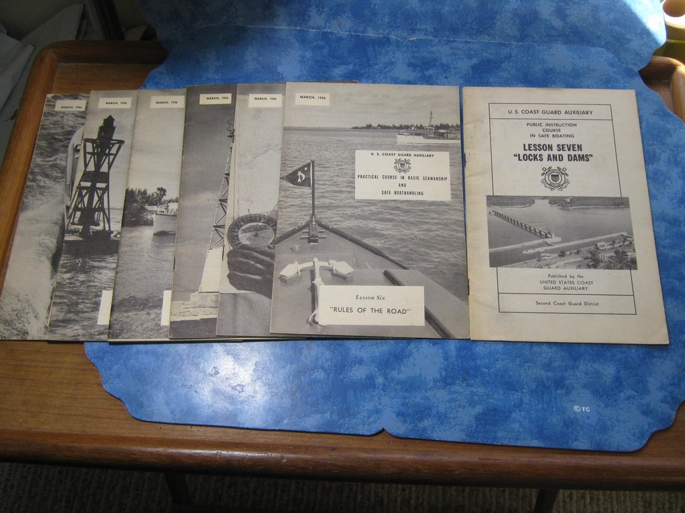 VTG U.S. COAST GUARD PRACTICAL COURSE IN BASIC SEAMANSHIP & BOATHANDLING PB 1956