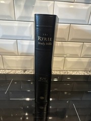 NIB KJV Ryrie Study Bible Black Genuine Leather Bound Red Letter Reference Tools