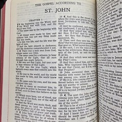 Holy Bible KJV King James Black Zippered Leather Maps 1963 Am Bible Society Vtg