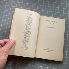 Heaven And Hell by Aldous Huxley 1st UK edition 1956 HC