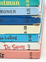 Lot of 12 Dr Seuss Beginner Books 9 1/4″ x 6 3/4″ B-1 thru B-65 Hardcovers